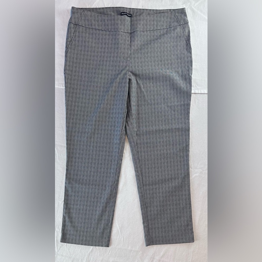 Hilary Radley Glen Plaid Slim Fit Dress Pants‎ - Womens 2X